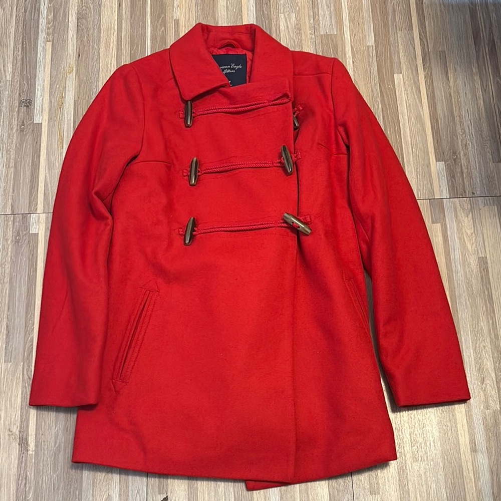 American Eagle Outfitters Vibrant Red Coat